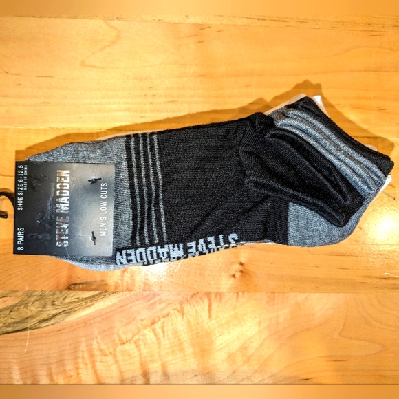 Steve Madden Cotton Comfort Low Cut Socks Mens 8 Pack Men NEW Fits 6-12 … - Picture 1 of 5
